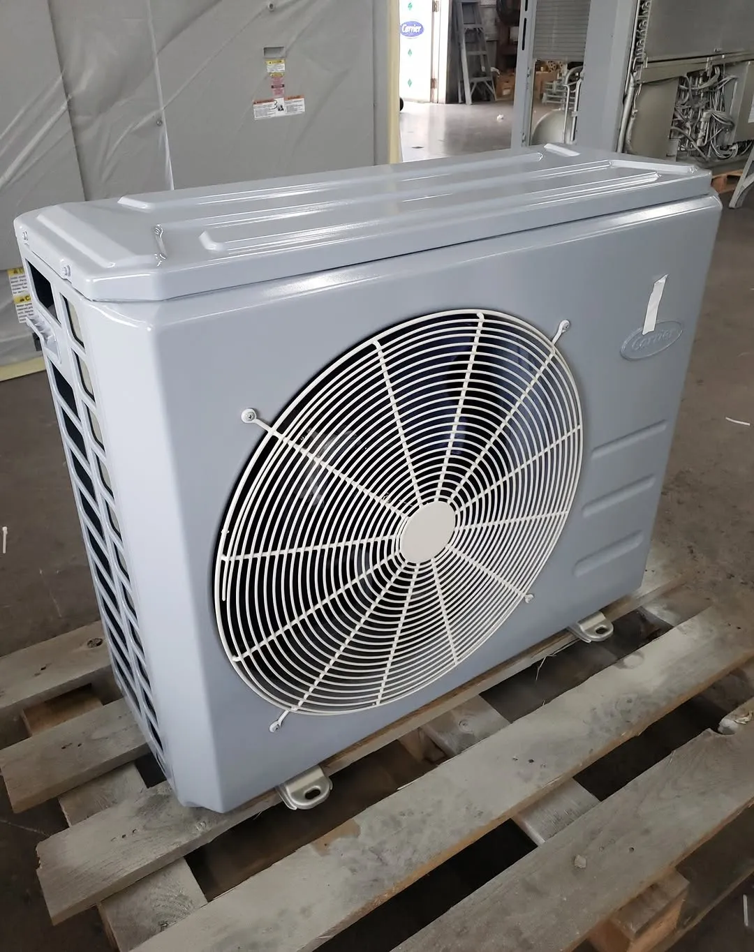 Second individual AC unit after coating completion.