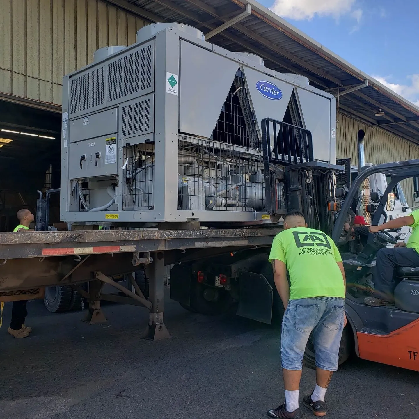 Another large bulk AC unit completed with coatings.